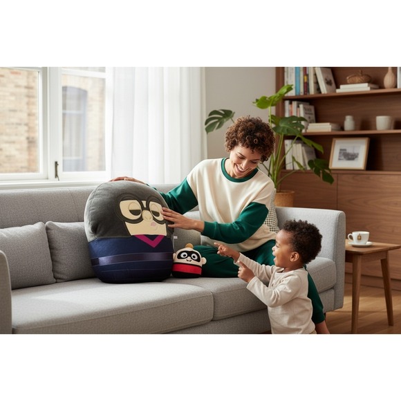 Disney Other - NEW Squishmallow Incredibles Plush Set – 10" Edna Mode & 5" Jack-Jack Disney Pix